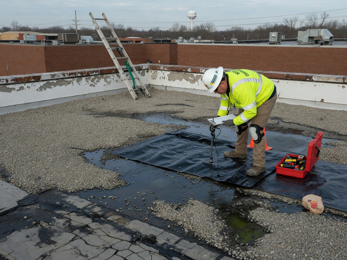 Flat Roof Inspection in Fort Wayne